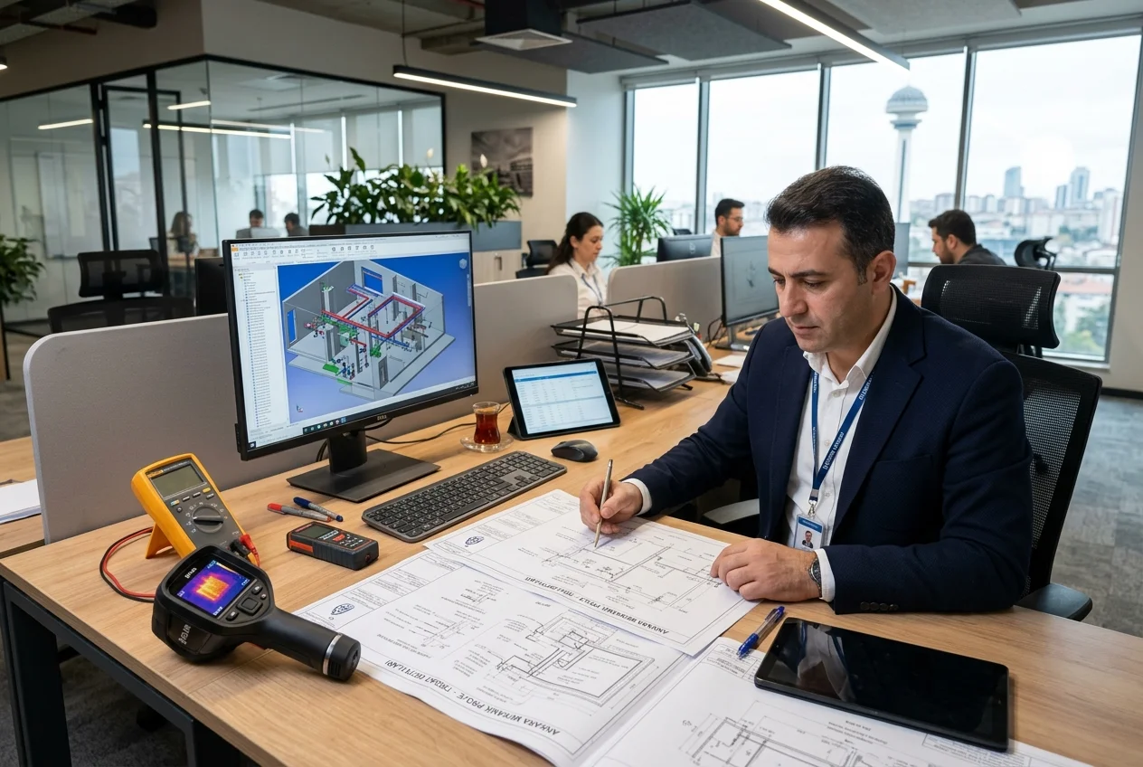 Ankara Su Tesisatı kurumsal ofis ve teknik planlama